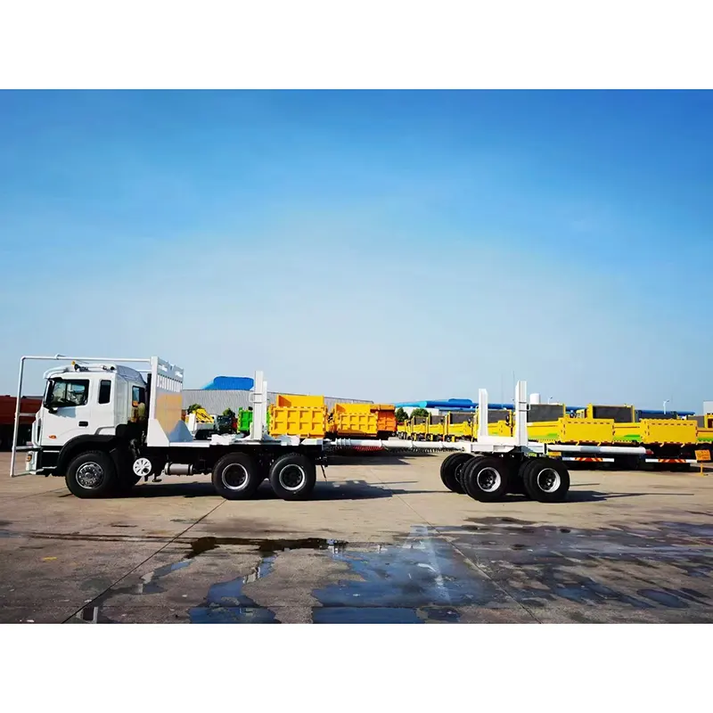 Atv timber trailer with crane